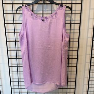 Cabi cutout top lilac color size medium